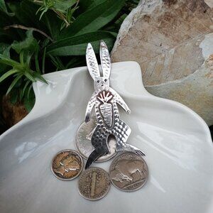 Vintage Mimi Musgrave Sterling Silver Bunny Brooch